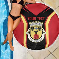 Personalized Beja Portugal Beach Blanket Sporty Style - Wonder Print Shop