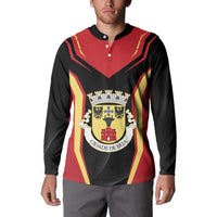 Personalized Beja Portugal Button Sweatshirt Sporty Style - Wonder Print Shop