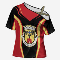 Personalized Beja Portugal Cross Shoulder Shirt Sporty Style - Wonder Print Shop