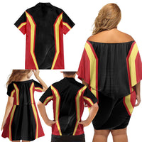 Personalized Beja Portugal Family Matching Off Shoulder Short Dress and Hawaiian Shirt Sporty Style - Wonder Print Shop