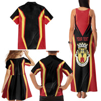 Personalized Beja Portugal Family Matching Tank Maxi Dress and Hawaiian Shirt Sporty Style - Wonder Print Shop