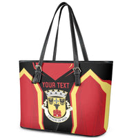 Personalized Beja Portugal Leather Tote Bag Sporty Style - Wonder Print Shop