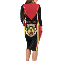 Personalized Beja Portugal Long Sleeve Bodycon Dress Sporty Style - Wonder Print Shop