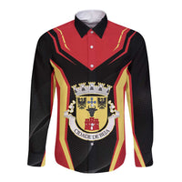 Personalized Beja Portugal Long Sleeve Button Shirt Sporty Style - Wonder Print Shop