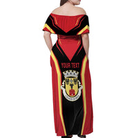 Personalized Beja Portugal Off Shoulder Maxi Dress Sporty Style - Wonder Print Shop
