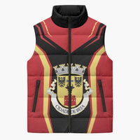 Personalized Beja Portugal Sleeveless Puffer Jacket Sporty Style - Wonder Print Shop