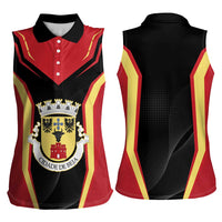 Personalized Beja Portugal Women Sleeveless Polo Shirt Sporty Style - Wonder Print Shop