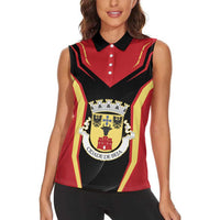 Personalized Beja Portugal Women Sleeveless Polo Shirt Sporty Style - Wonder Print Shop