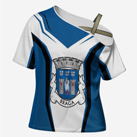 Personalized Braga Portugal Cross Shoulder Shirt Sporty Style - Wonder Print Shop