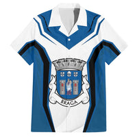 Personalized Braga Portugal Family Matching Off The Shoulder Long Sleeve Dress and Hawaiian Shirt Sporty Style - Wonder Print Shop