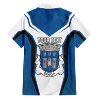 Personalized Braga Portugal Family Matching Off The Shoulder Long Sleeve Dress and Hawaiian Shirt Sporty Style - Wonder Print Shop