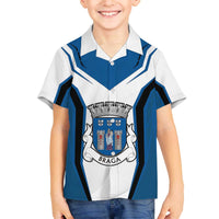 Personalized Braga Portugal Family Matching Off The Shoulder Long Sleeve Dress and Hawaiian Shirt Sporty Style - Wonder Print Shop