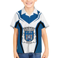 Personalized Braga Portugal Family Matching Off Shoulder Maxi Dress and Hawaiian Shirt Sporty Style - Wonder Print Shop