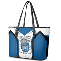 Personalized Braga Portugal Leather Tote Bag Sporty Style - Wonder Print Shop