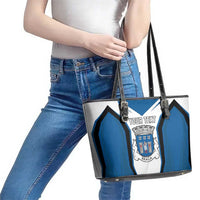 Personalized Braga Portugal Leather Tote Bag Sporty Style - Wonder Print Shop