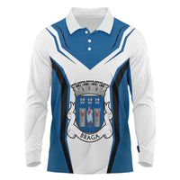 Personalized Braga Portugal Long Sleeve Polo Shirt Sporty Style - Wonder Print Shop