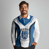 Personalized Braga Portugal Long Sleeve Polo Shirt Sporty Style - Wonder Print Shop