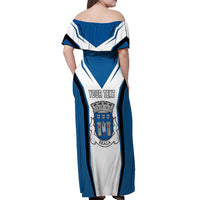 Personalized Braga Portugal Off Shoulder Maxi Dress Sporty Style - Wonder Print Shop