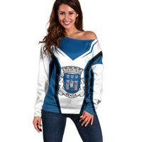 Personalized Braga Portugal Off Shoulder Sweater Sporty Style - Wonder Print Shop