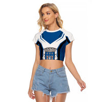 Personalized Braga Portugal Raglan Cropped T Shirt Sporty Style - Wonder Print Shop