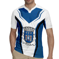 Personalized Braga Portugal Rugby Jersey Sporty Style - Wonder Print Shop