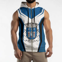 Personalized Braga Portugal Sleeveless Zip Hoodie Sporty Style - Wonder Print Shop