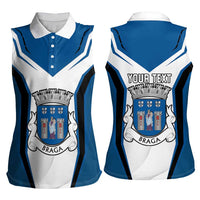 Personalized Braga Portugal Women Sleeveless Polo Shirt Sporty Style - Wonder Print Shop