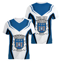 Personalized Braga Portugal Women V-Neck T-Shirt Sporty Style - Wonder Print Shop