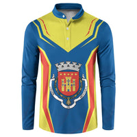 Personalized Braganca Portugal Button Sweatshirt Sporty Style - Wonder Print Shop