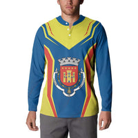 Personalized Braganca Portugal Button Sweatshirt Sporty Style - Wonder Print Shop