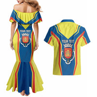 Personalized Braganca Portugal Couples Matching Mermaid Dress and Hawaiian Shirt Sporty Style - Wonder Print Shop