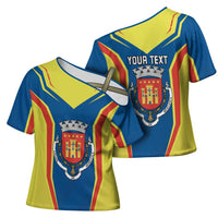 Personalized Braganca Portugal Cross Shoulder Shirt Sporty Style - Wonder Print Shop