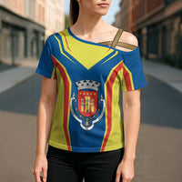 Personalized Braganca Portugal Cross Shoulder Shirt Sporty Style - Wonder Print Shop