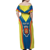 Personalized Braganca Portugal Family Matching Off Shoulder Maxi Dress and Hawaiian Shirt Sporty Style - Wonder Print Shop