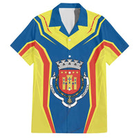 Personalized Braganca Portugal Family Matching Short Sleeve Bodycon Dress and Hawaiian Shirt Sporty Style - Wonder Print Shop