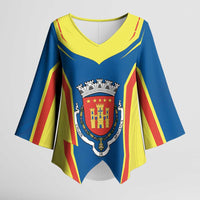 Personalized Braganca Portugal Kimono Sleeve Blouse Sporty Style - Wonder Print Shop