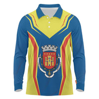 Personalized Braganca Portugal Long Sleeve Polo Shirt Sporty Style - Wonder Print Shop
