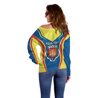 Personalized Braganca Portugal Off Shoulder Sweater Sporty Style - Wonder Print Shop