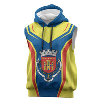 Personalized Braganca Portugal Sleeveless Hoodie Sporty Style - Wonder Print Shop