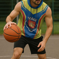 Personalized Braganca Portugal Sleeveless Hoodie Sporty Style - Wonder Print Shop