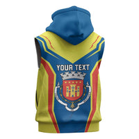 Personalized Braganca Portugal Sleeveless Zip Hoodie Sporty Style - Wonder Print Shop