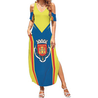Personalized Braganca Portugal Summer Maxi Dress Sporty Style - Wonder Print Shop