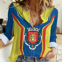 Personalized Braganca Portugal Women Casual Shirt Sporty Style - Wonder Print Shop