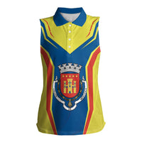 Personalized Braganca Portugal Women Sleeveless Polo Shirt Sporty Style - Wonder Print Shop