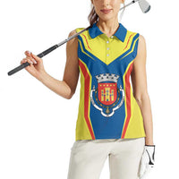 Personalized Braganca Portugal Women Sleeveless Polo Shirt Sporty Style - Wonder Print Shop