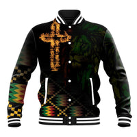 Happy Meskel Celebration Baseball Jacket Cross Fire And Lion Flag Color - Wonder Print Shop