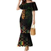 Happy Meskel Celebration Mermaid Dress Cross Fire And Lion Flag Color - Wonder Print Shop
