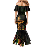 Happy Meskel Celebration Mermaid Dress Cross Fire And Lion Flag Color - Wonder Print Shop