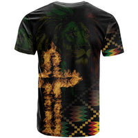 Happy Meskel Celebration T Shirt Cross Fire And Lion Flag Color - Wonder Print Shop