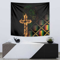 Happy Meskel Celebration Tapestry Cross Fire And Lion Flag Color - Wonder Print Shop